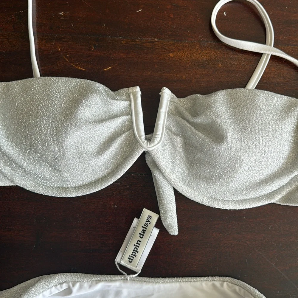 Dippin' Daisy's Silver Shimmer Bikini Set